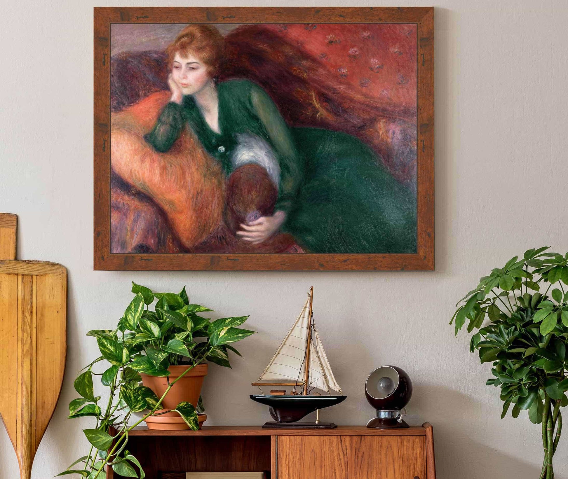 Young Woman In Green by William James Glackens
