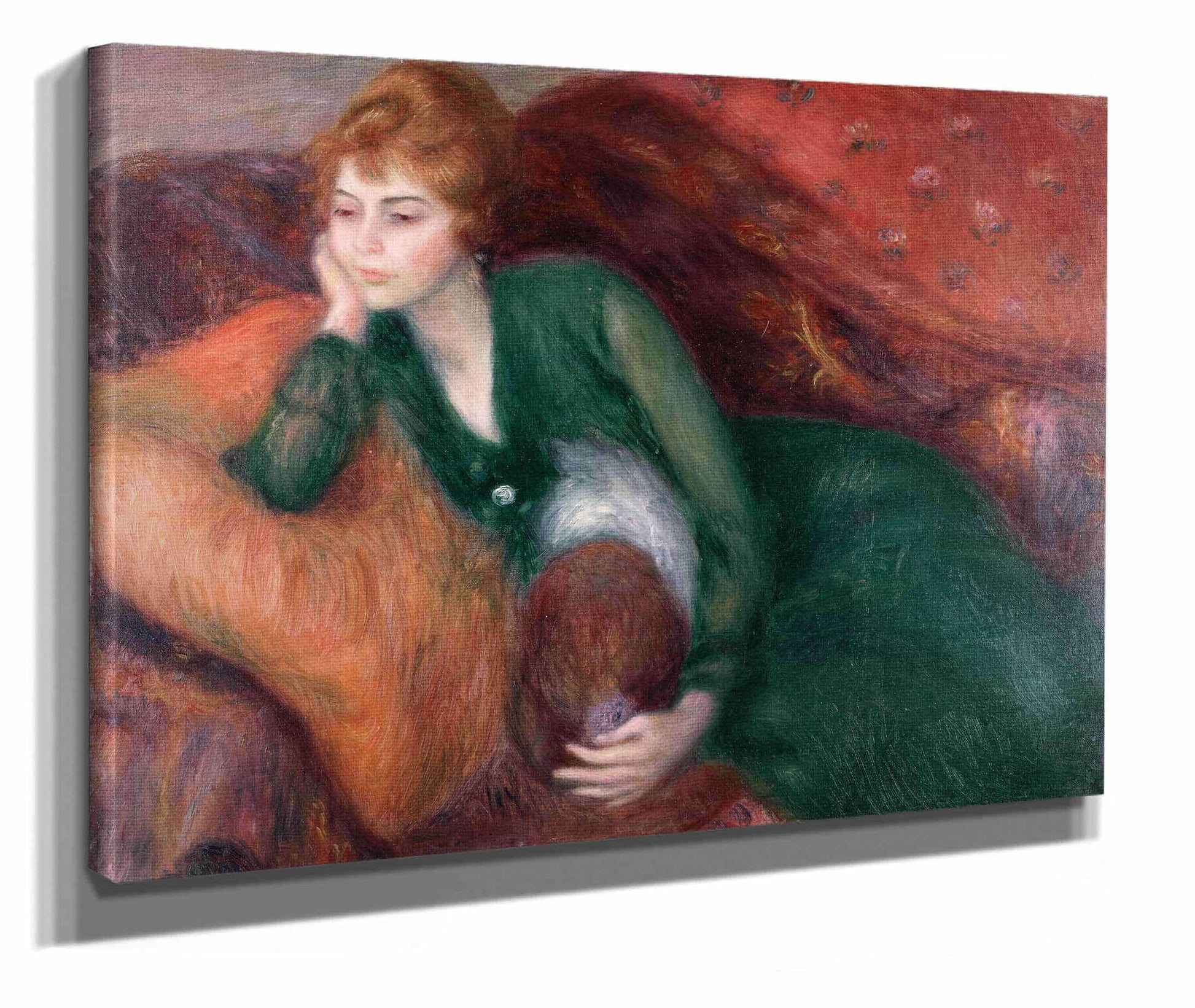 Young Woman In Green by William James Glackens