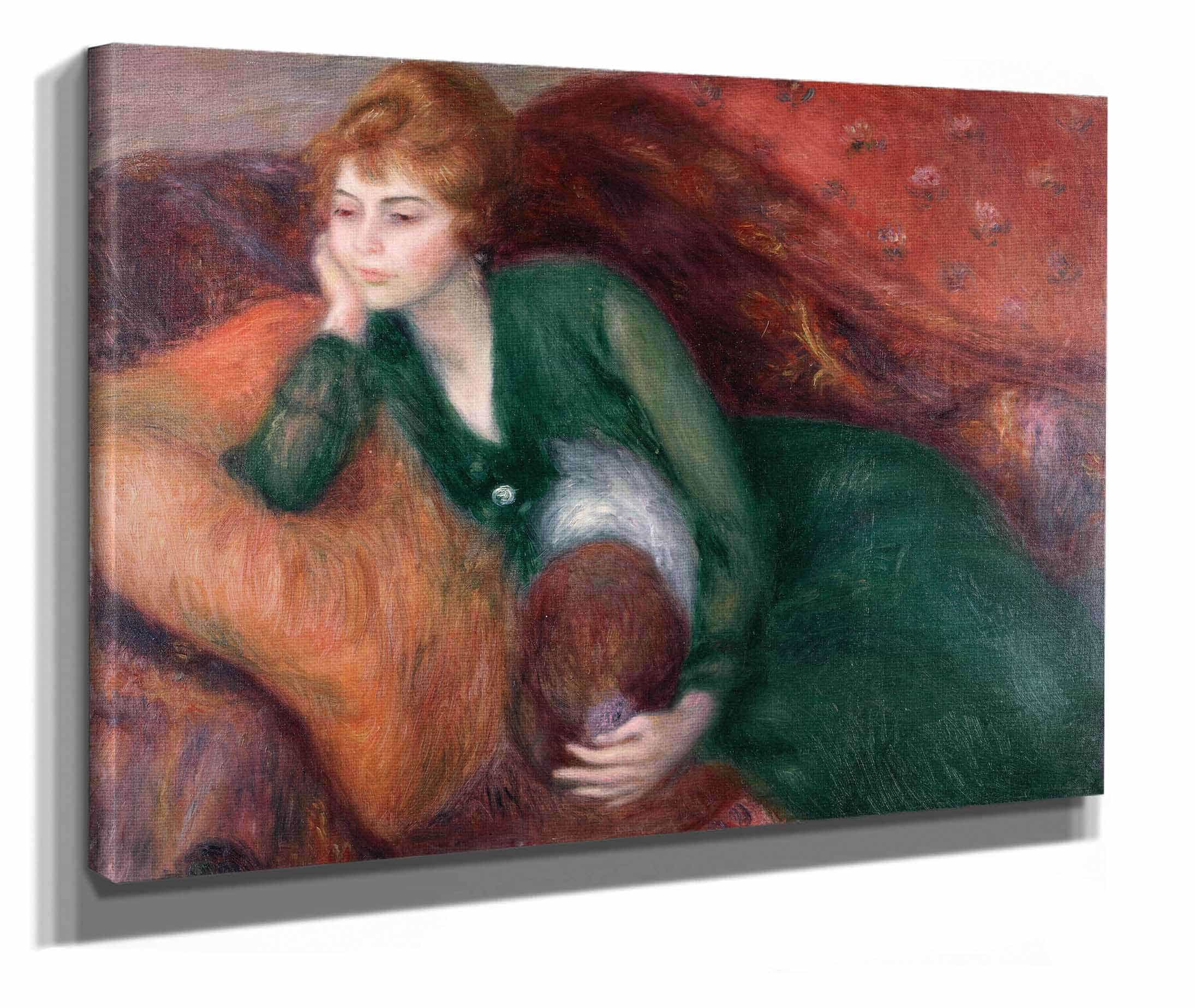 Young Woman In Green by William James Glackens