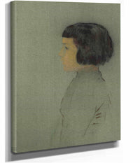 Young Woman In Profile by Odilon Redon