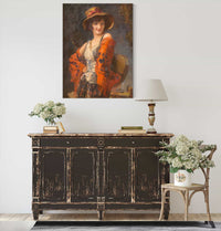 Young Woman With Guitar by Leopold Schmutzler