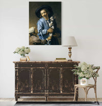 Youths Playing With The Cat by Abraham Bloemaert