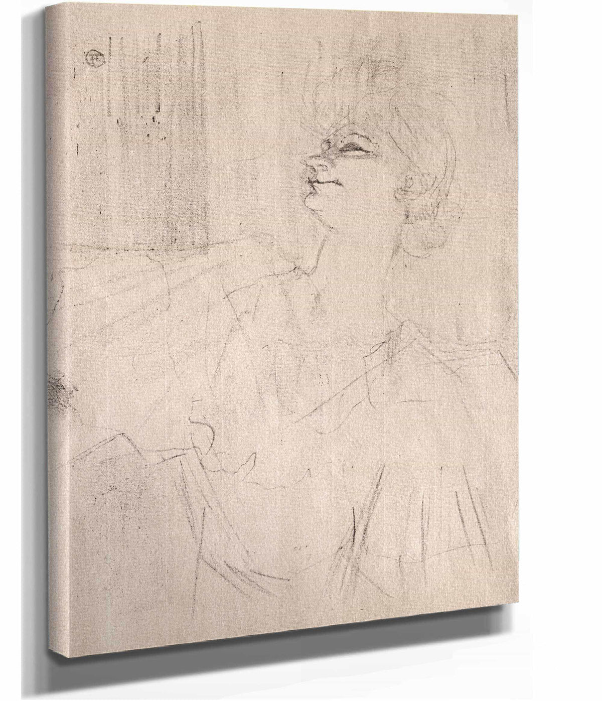 Yvette Guilbert A Menilmontant De Bruant by Henri De Toulouse Lautrec