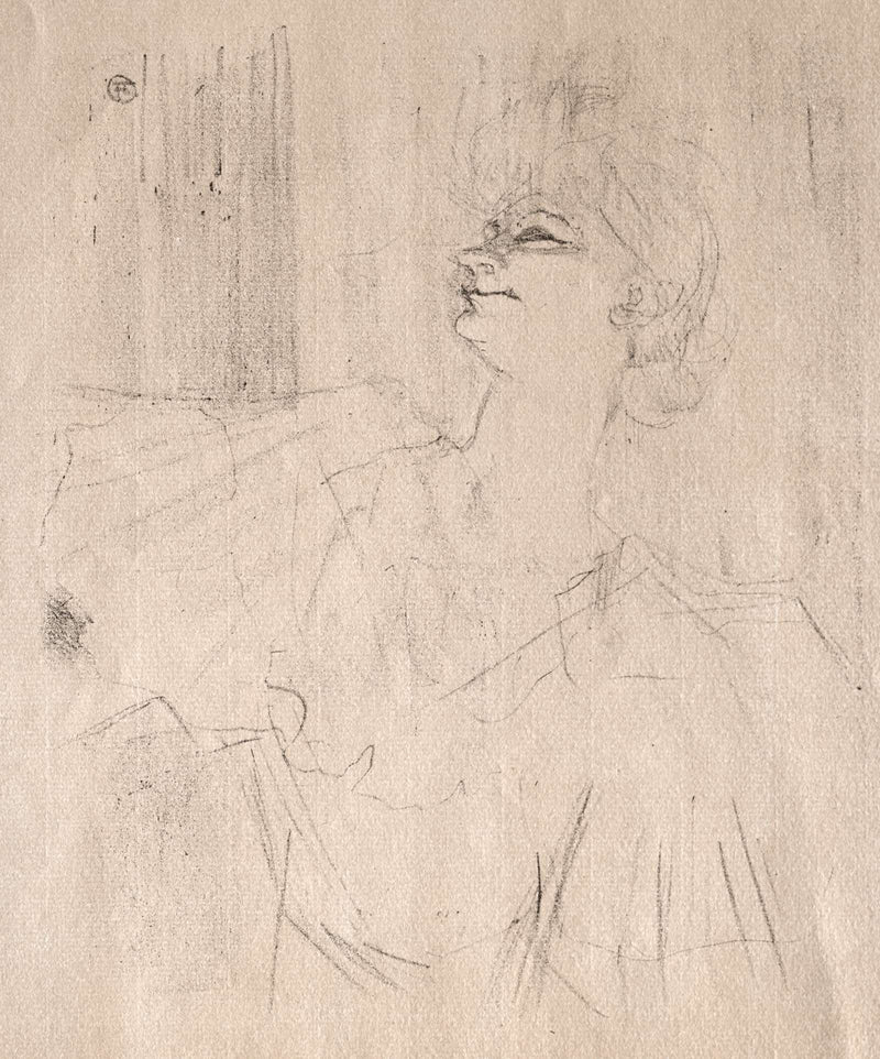 Yvette Guilbert A Menilmontant De Bruant by Henri De Toulouse Lautrec