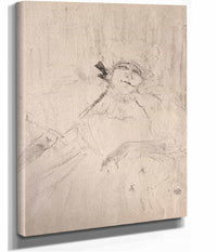 Yvette Guilbert Chanson Ancienne by Henri De Toulouse Lautrec