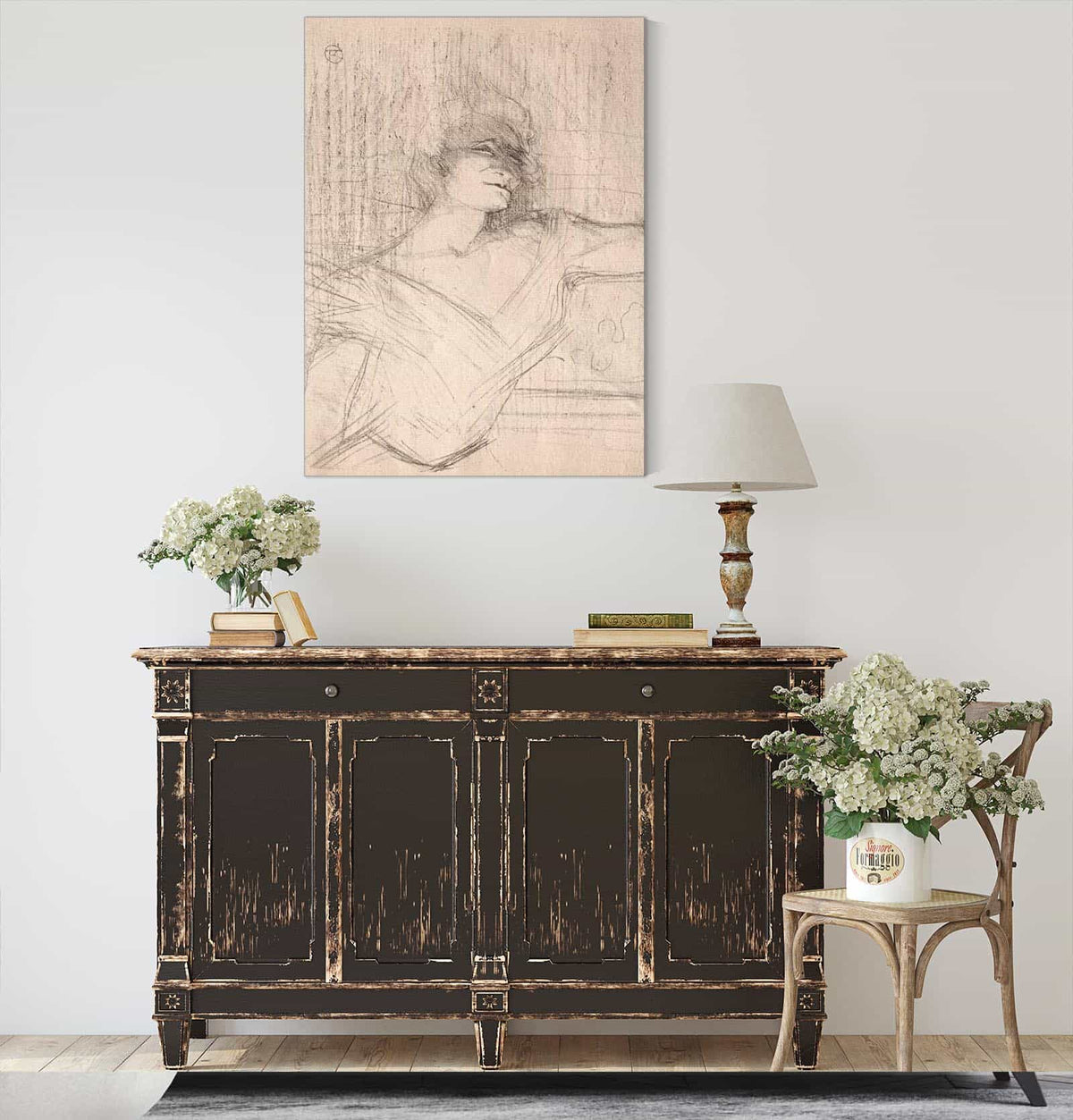 Yvette Guilbert Dans La Glu by Henri De Toulouse Lautrec