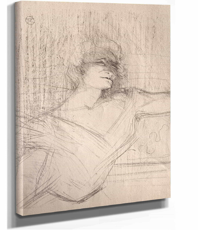 Yvette Guilbert Dans La Glu by Henri De Toulouse Lautrec