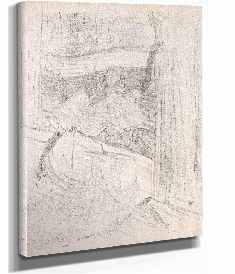 Yvette Guilbert Saluant Le Public by Henri De Toulouse Lautrec