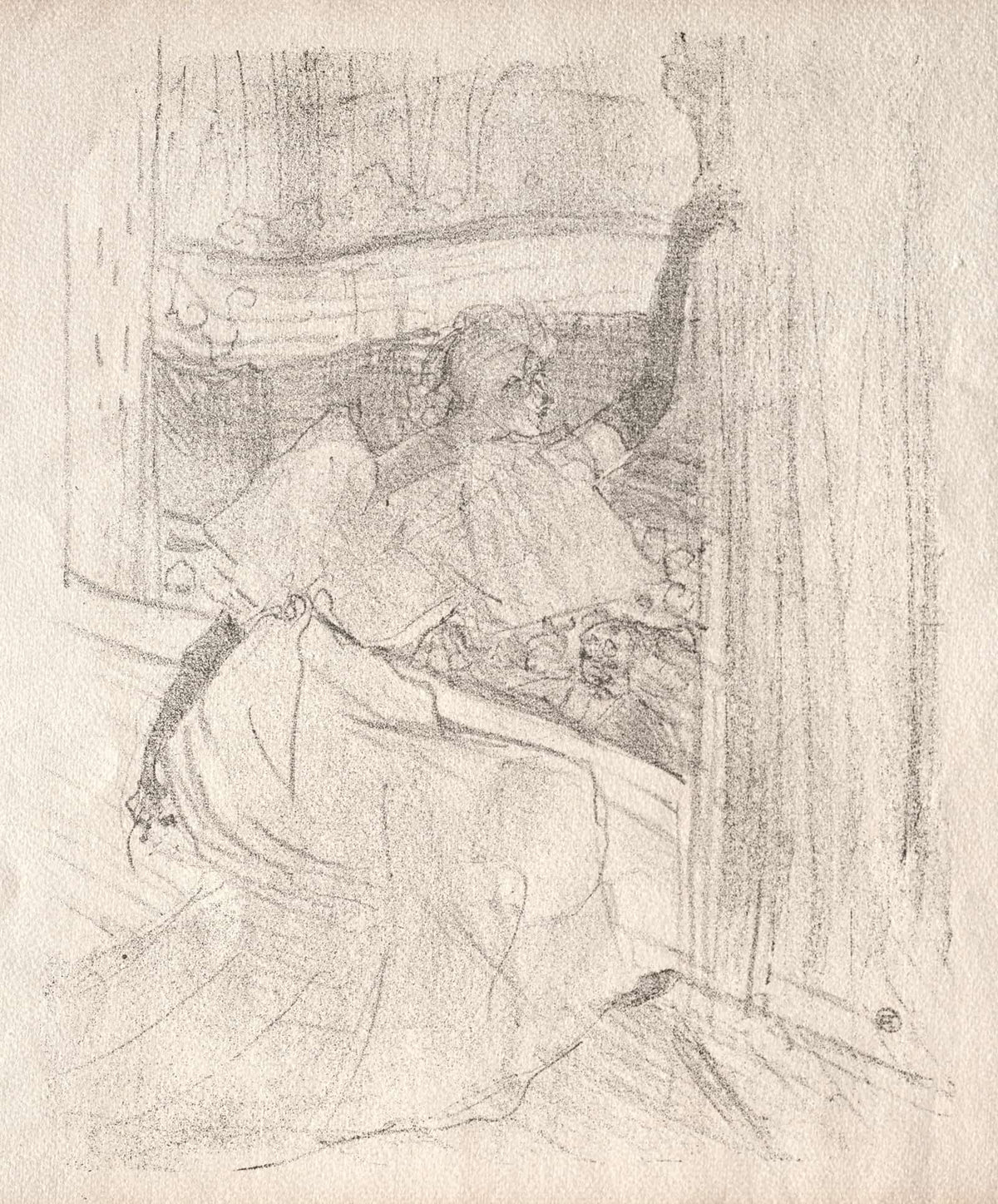 Yvette Guilbert Saluant Le Public by Henri De Toulouse Lautrec