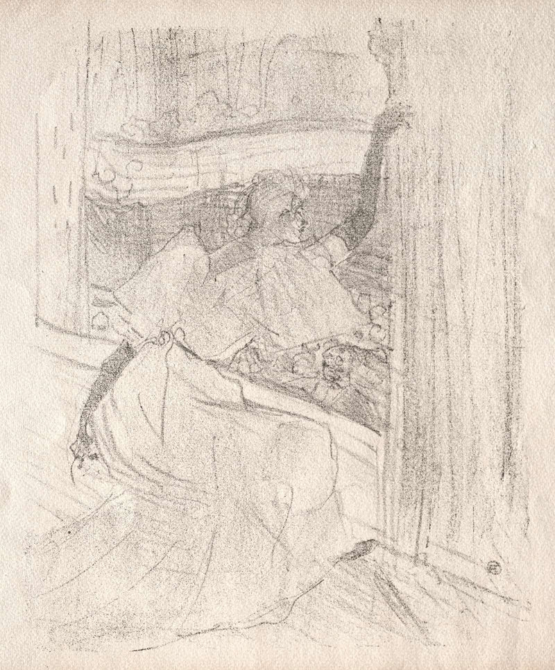Yvette Guilbert Saluant Le Public by Henri De Toulouse Lautrec