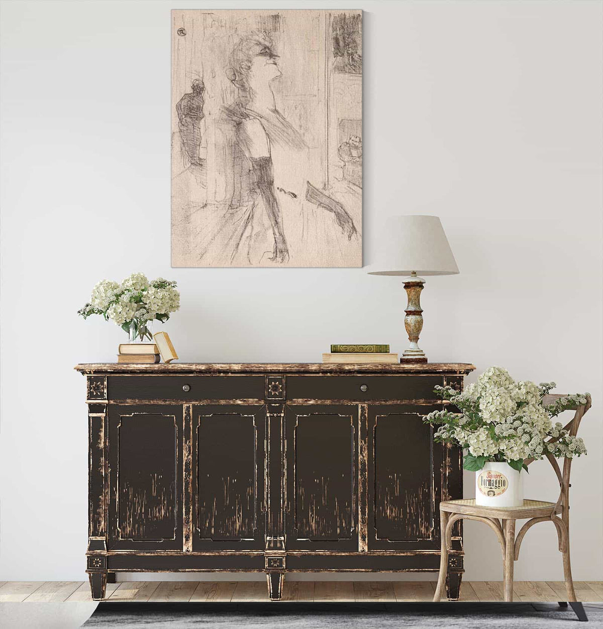 Yvette Guilbert Sur La Scene by Henri De Toulouse Lautrec