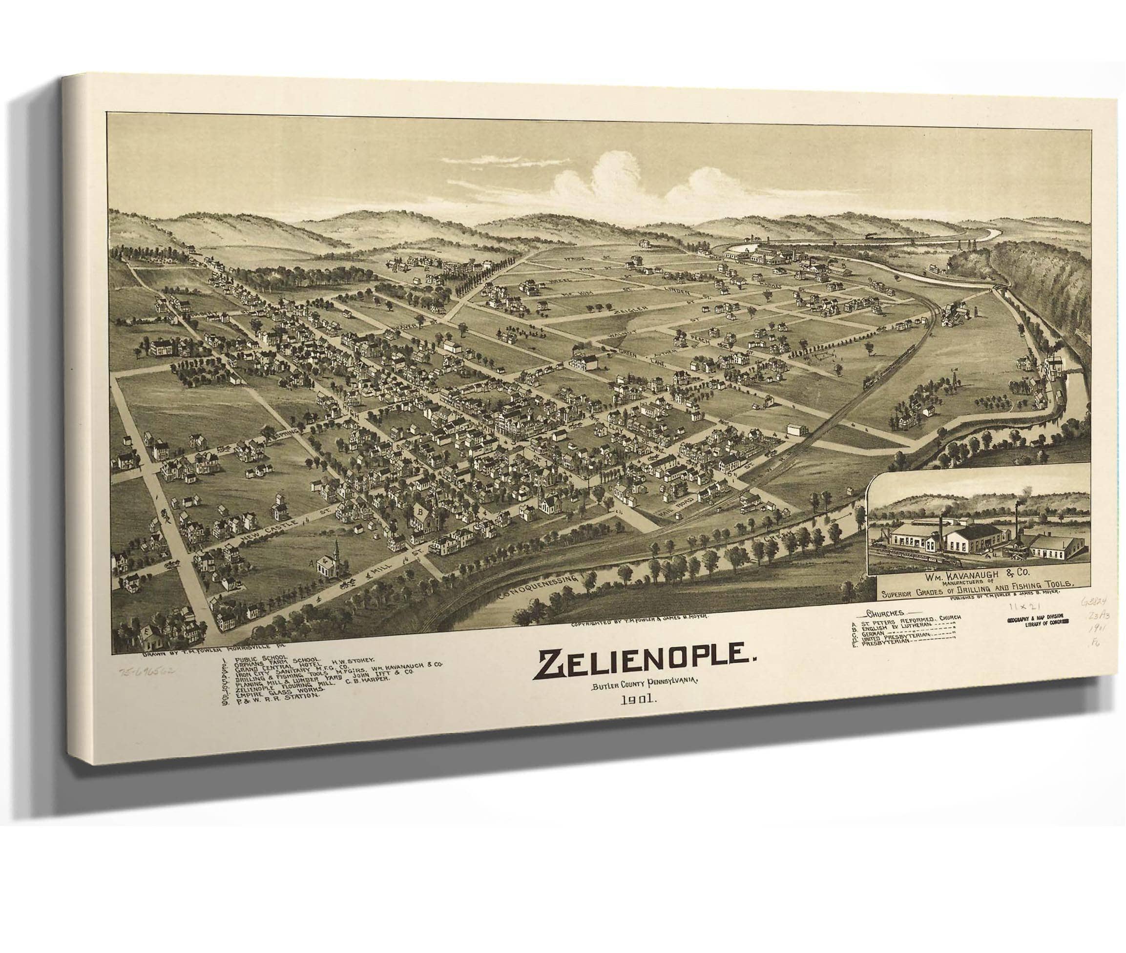 Zelienople Butler County Pennsylvania 1901  State Of Pennsylvania