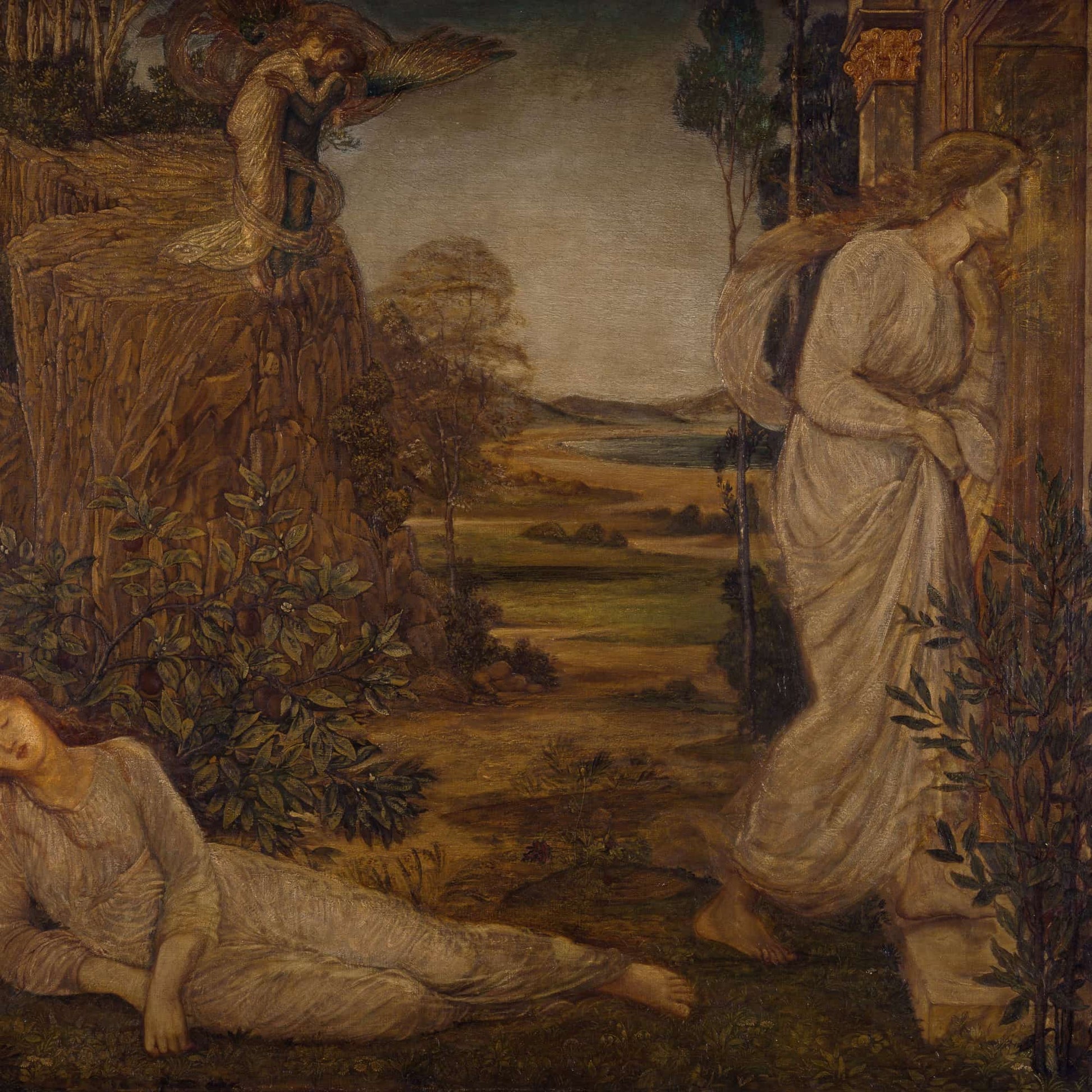 Zephyrus Bearing Psyche To The Mountain by Sir Edward Coley Burne Jones