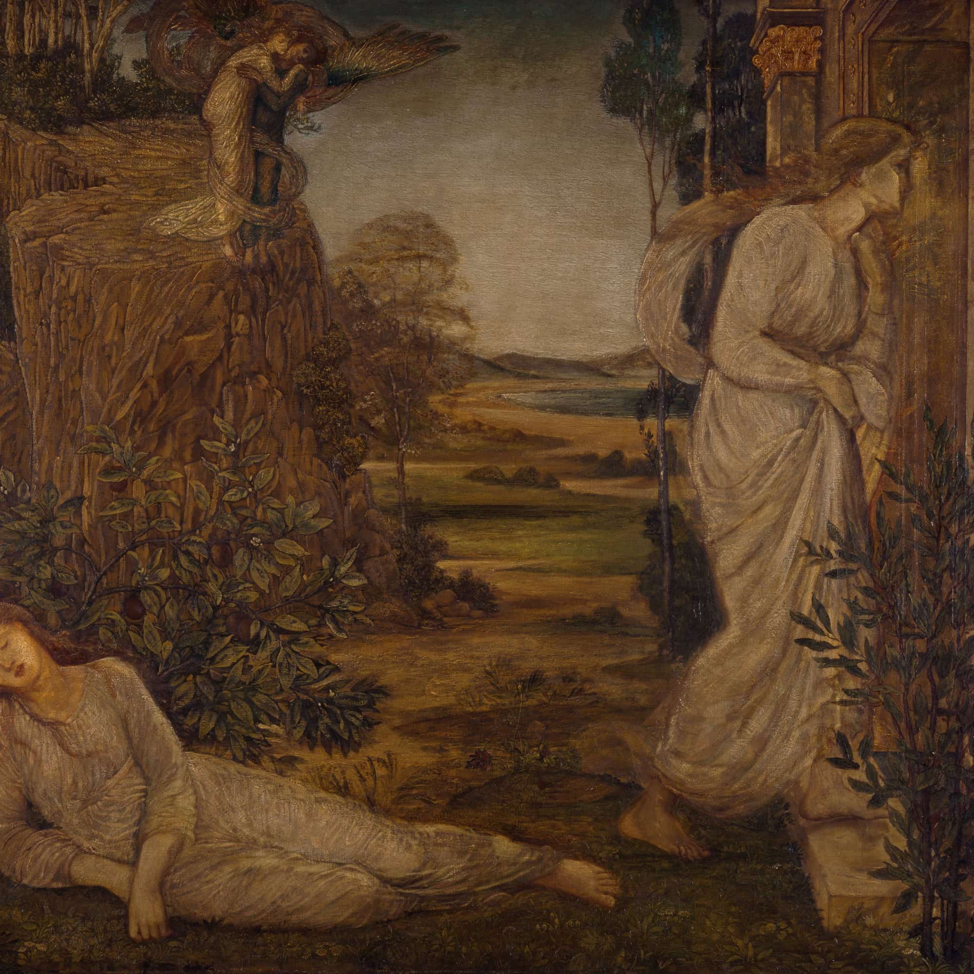 Zephyrus Bearing Psyche To The Mountain by Sir Edward Coley Burne Jones