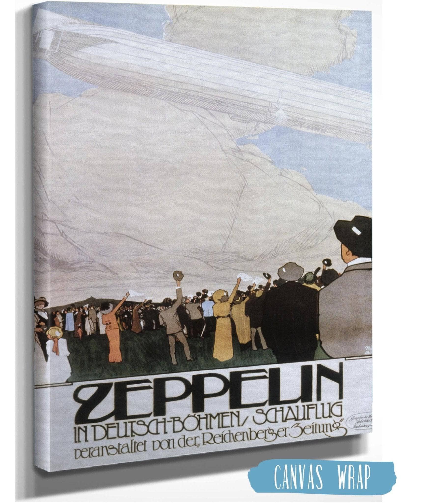 Zeppelin in Deutsch Bohmen Schauflug