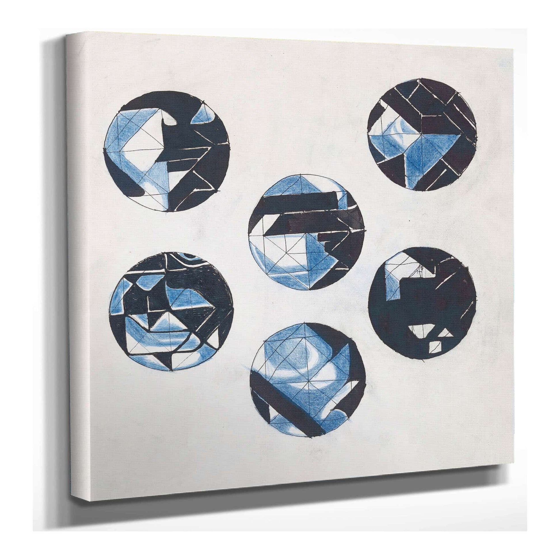 Zes Cirkelvormige Ontwerpen  by Richard Nicolaus Roland Holst