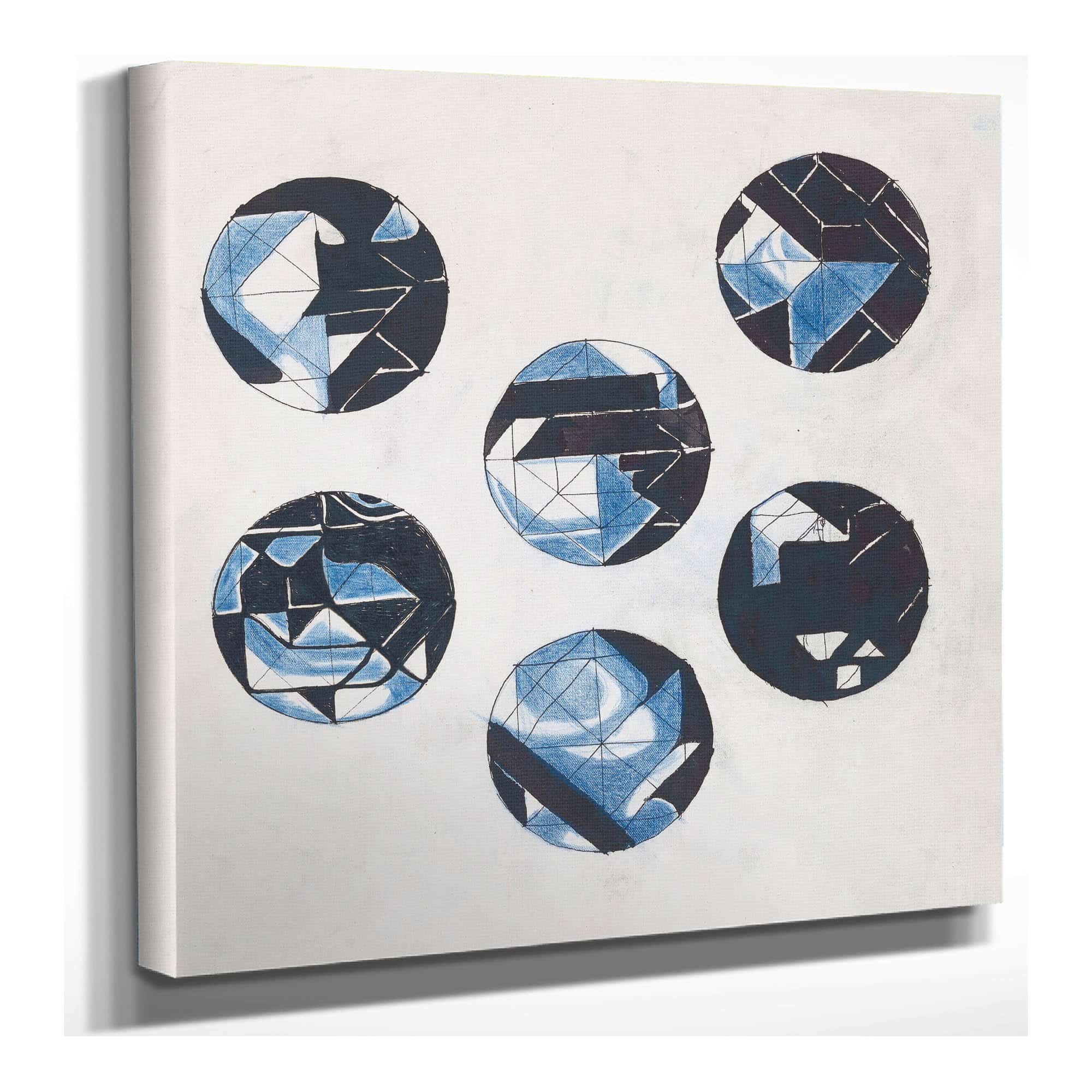 Zes Cirkelvormige Ontwerpen  by Richard Nicolaus Roland Holst