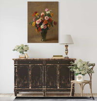 Zinnias by Henri Fantin Latour