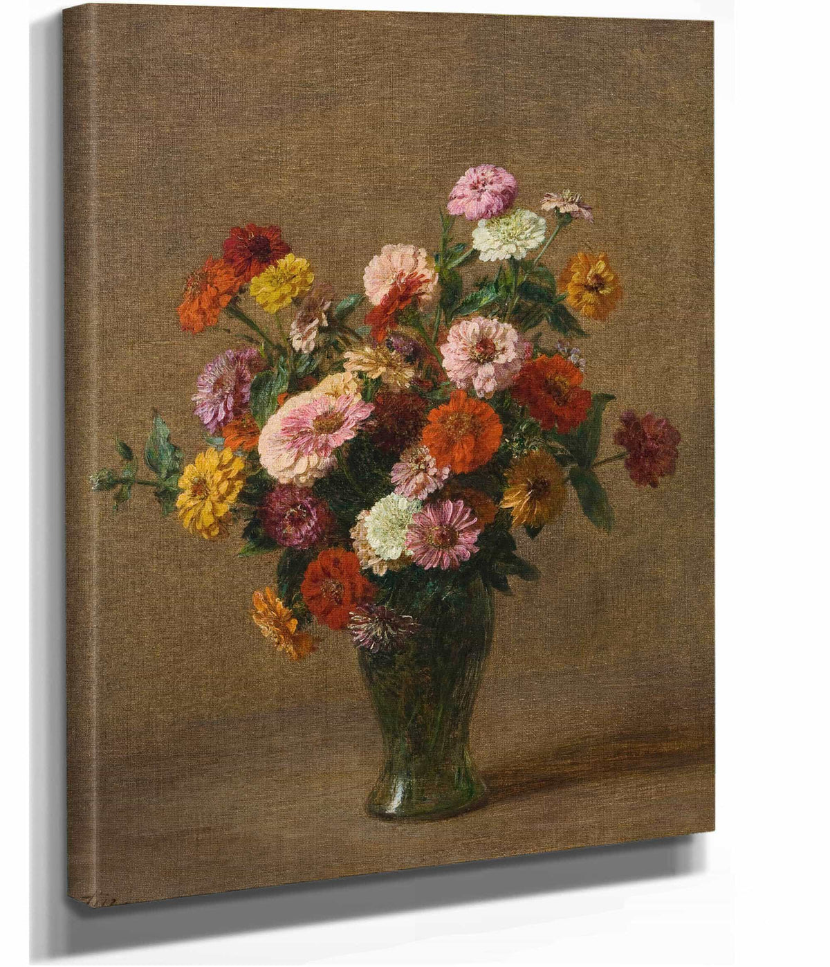 Zinnias by Henri Fantin Latour
