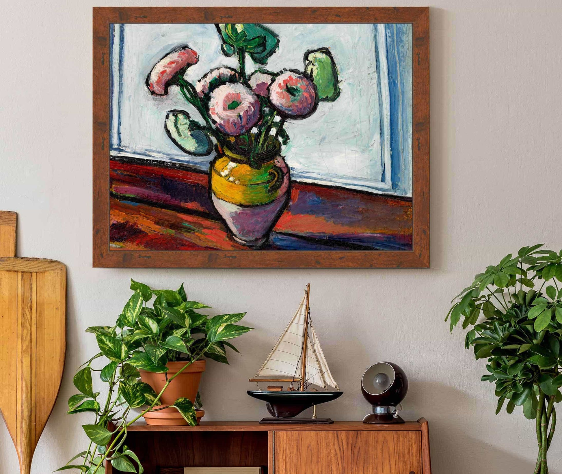 Zinnias by Henry Lyman Sayen