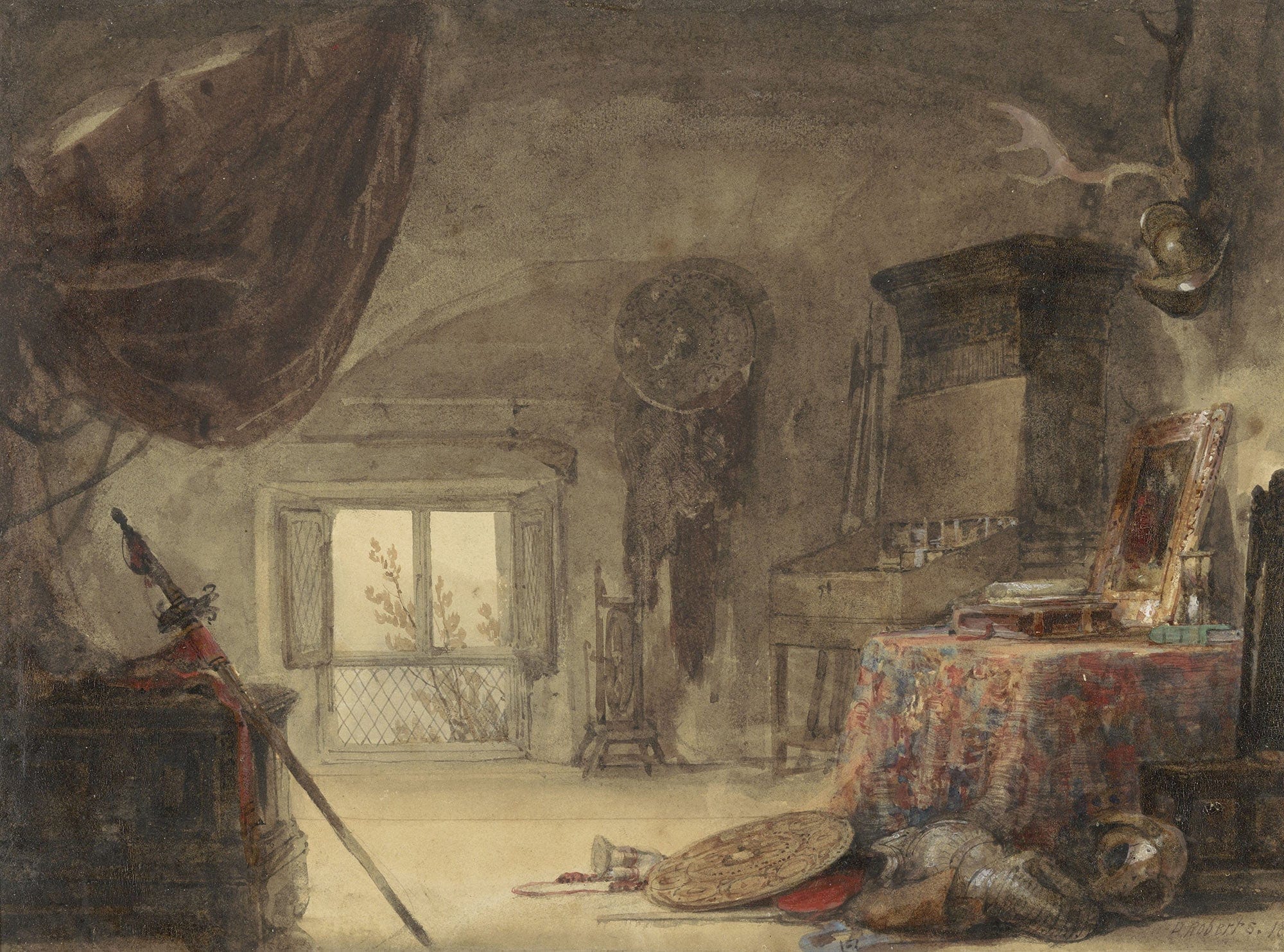 Zoldervertrek Ingericht Als Atelier by David Roberts