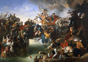 Zrinyis Charge From The Fortress Of Szigetvar by Johann Peter Krafft