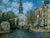 Zuiderkerk At Amsterdam Looking Up The Groenburgwal By Monet Claude