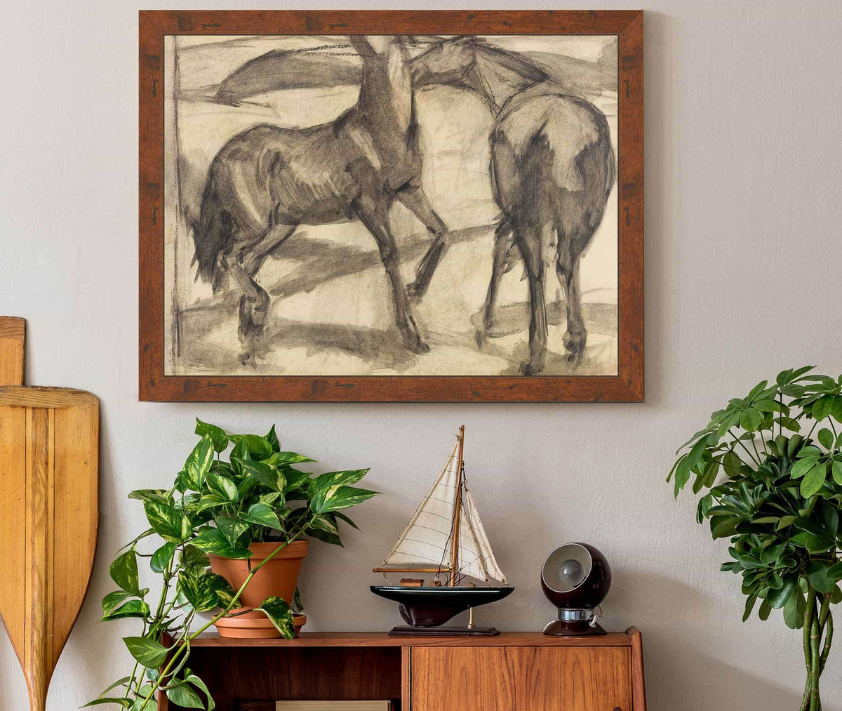 Zwei Pferde by Franz Marc