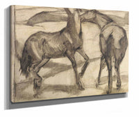 Zwei Pferde by Franz Marc