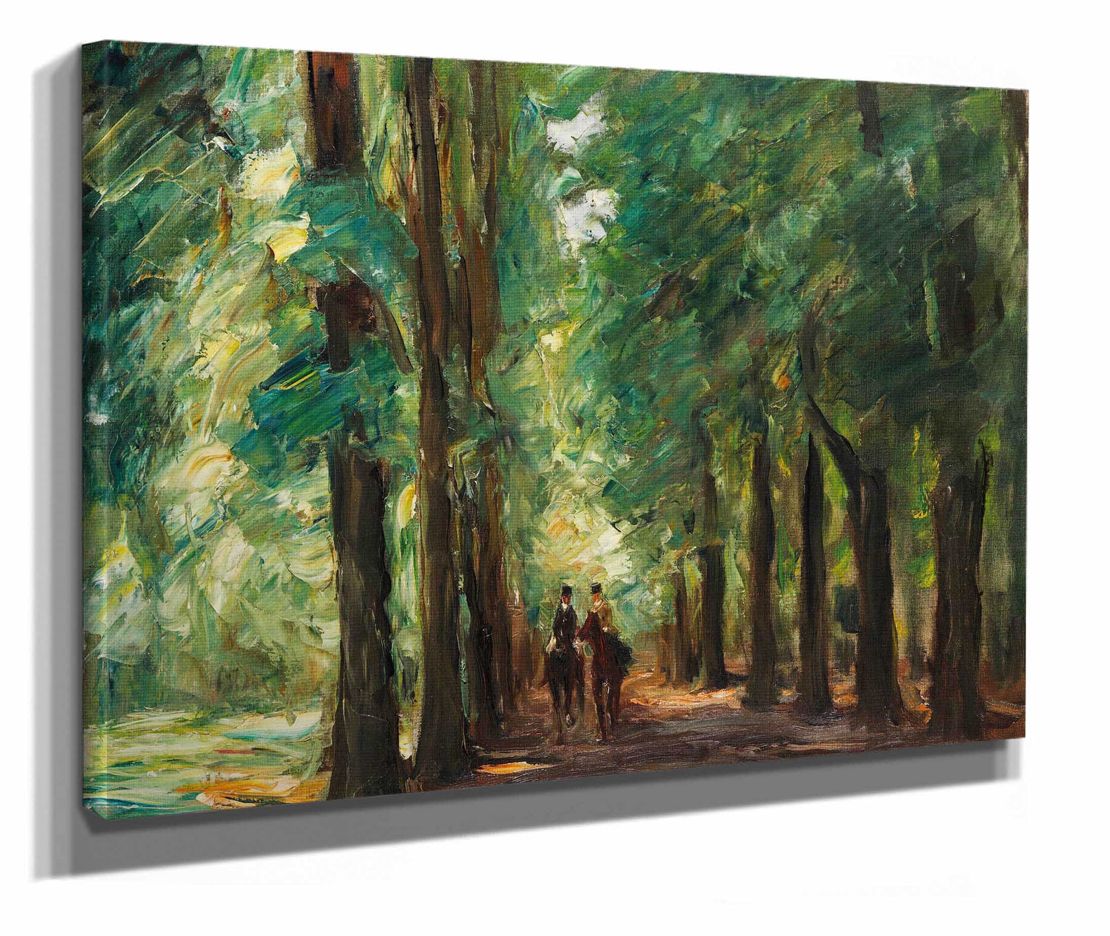 Zwei Reiter In Der Allee Bei Sakrow by Max Liebermann