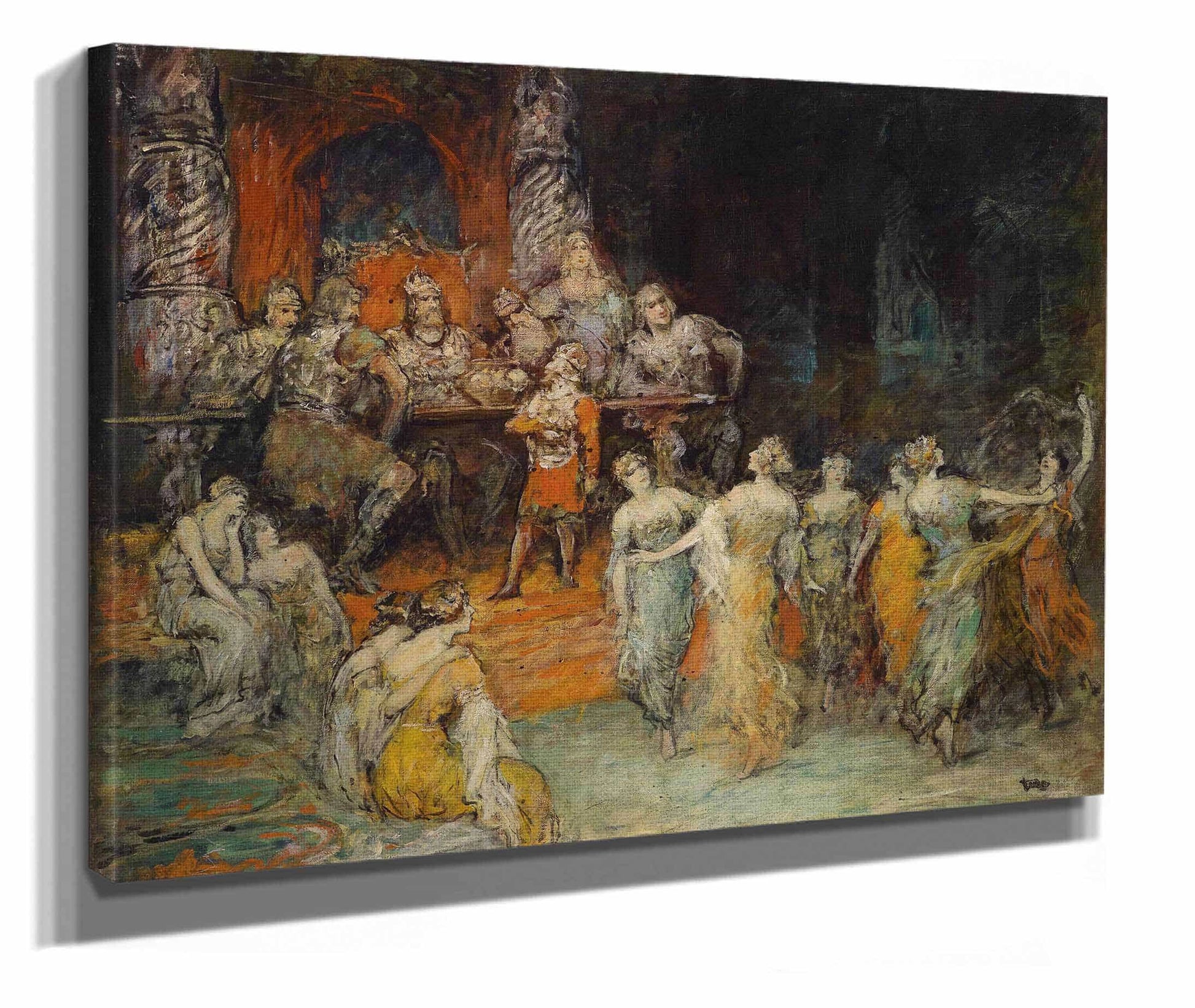 Zwergenkonig Laurin Am Hof Des Dietrich Von Bern by Ferdinand Leeke
